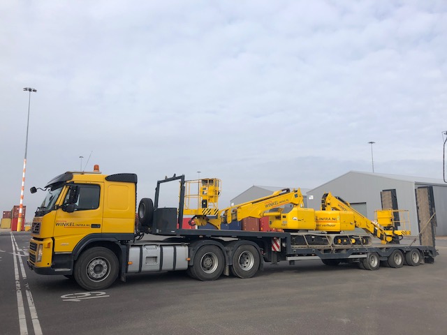 transport van bouwmachines Winkel Infra transport van bouwmachines Winkel Infra